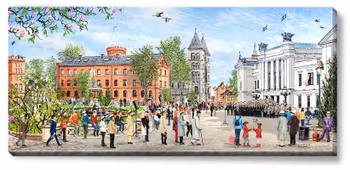 Canvas Lund Universitetet 112 x 50 x 2,5 cm.