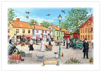 Tallriksunderlägg Gamla Linköping