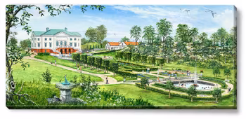 Canvas Gunnebo Slott Mölndal 112 x 50 x 2,5 cm.