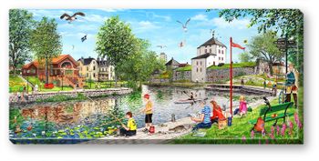 Canvas Nyköping 64 x 29 x 2 cm.