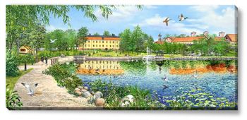 Canvas Sollentuna Edsbergs Slott 112 x 50 x 2,5 cm.