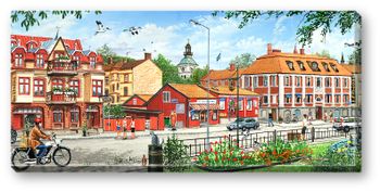 Canvas Varberg Gästis 64 x 29 x 2 cm.