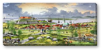 Canvas Warberg 1714  64 x 29 x 2 cm.