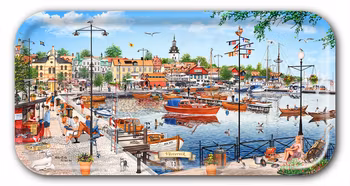 Bricka Västervik Fiskaretorget  43 x 22 cm