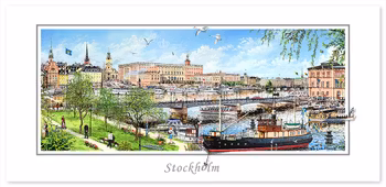 Vykort Stockholm Skeppsholmsbron