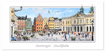 Vykort Stockholm Stortorget