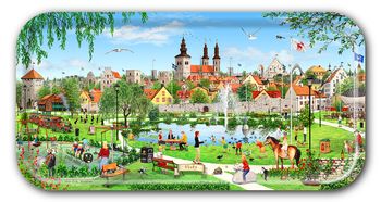 Bricka Visby 43 x22 cm