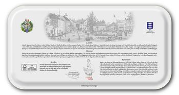 Bricka Laholm Torget 43 x 22 cm