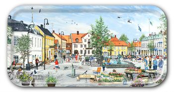 Bricka Laholm Torget 43 x 22 cm