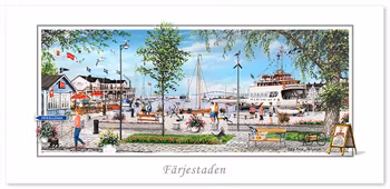 Vykort Färjestaden