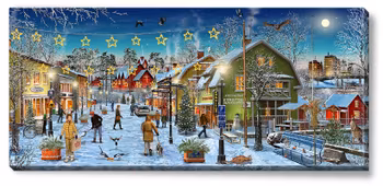 Canvas Hagfors  vinter112 x 50 x 2,5 cm.