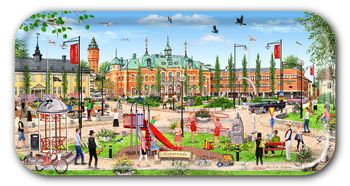 Bricka Haparanda 43 x22 cm