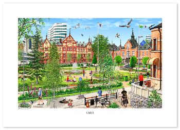 Poster Umeå 70 x 50 cm