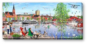 Canvas Luleå 64 x 29 x 2 cm.
