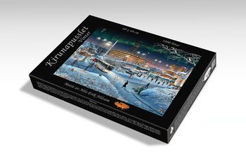 Kirunapussel   vinter 68 x 48 cm. 1000 bitar