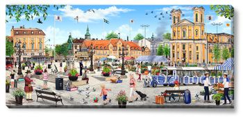 Canvas Karlskrona Stortorget 112 x 50 x 2,5 cm.