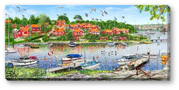 Canvas Karlskrona Brändaholm 64 x 29 x 2 cm.
