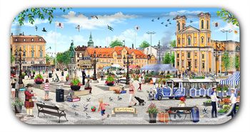 Bricka Karlskrona Stortorget 43 x22 cm