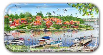 Bricka Karlskrona Brändaholmt 43 x22 cm