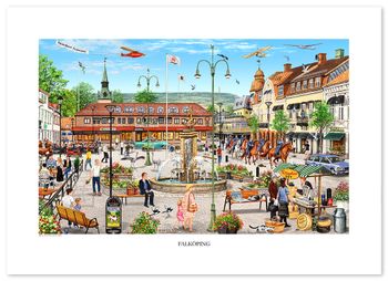 Poster Falköping 70 x 50 cm