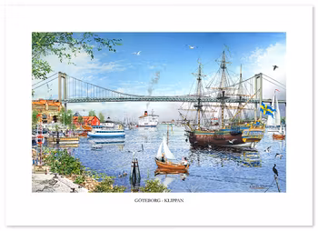Poster Göteborg Klippan 70 x 50 cm