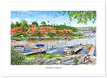Poster Karlskrona Brändaholm 70 x 50 cm