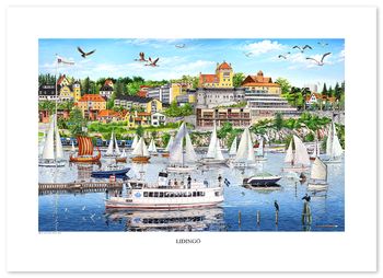 Poster  Lidingö 70 x 50 cm