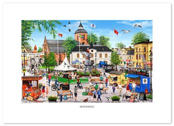 Poster Skänninge 70 x 50 cm