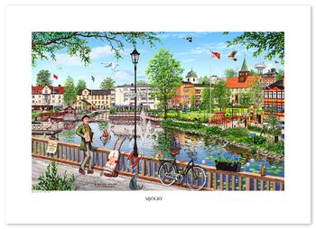 Poster Mjölby 70 x 50 cm