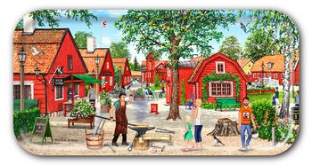 Bricka Eskilstuna Rademachersmedjorna 43 x22 cm