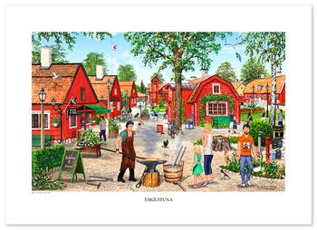 Poster Eskilstuna Rademachersmedjorna 70 x 50 cm