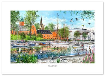 Poster Halmstad 70 x 50 cm