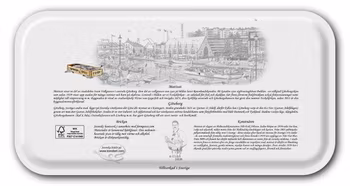 Bricka Göteborg Feskekörka Sommar 43 x 22 cm