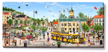 Canvas Söderköpings 112 x 50 x 2,5 cm.