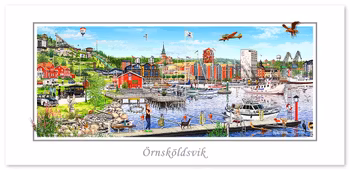 Vykort Örnsköldsvik