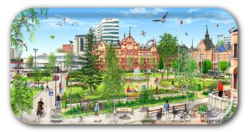 Bricka Umeå 43 x 22 cm