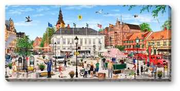 Canvas Ystad 64 x 29 x 2 cm.