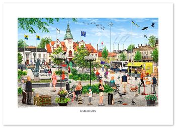 Poster Karlshamn 70 x 50 cm