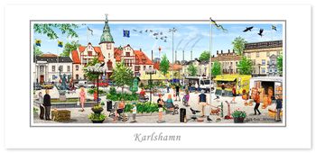 Vykort Karlshamn