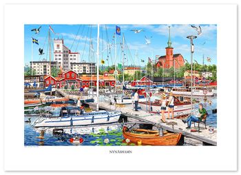 Poster Nynäshamn 70 x 50 cm