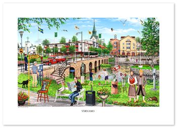 Poster Värnamo 70 x 50 cm