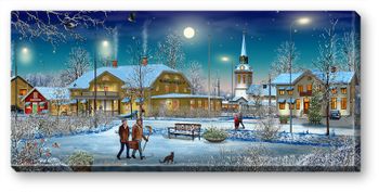 Canvas Torup vinter 64 x 29 x 2 cm.