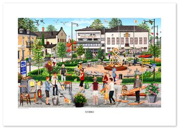 Poster Nybro 70 x 50 cm