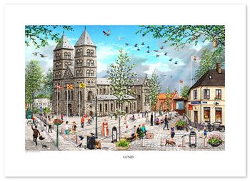 Poster Lund Domkyrka 70 x 50 cm