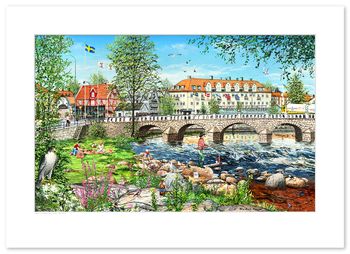 Poster Falkenberg Tullbron 70 x 50 cm