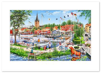 Poster Mariestad sommar 70 x 50 cm