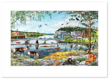 Poster Lycksele 70 x 50 cm