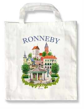 Tygkasse Ronneby emblem 37,5 x 40 cm bälg