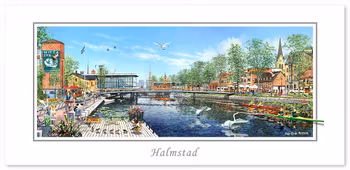 Vykort Halmstad Nissastrand