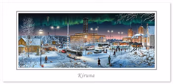 Vykort Kiruna julkort
